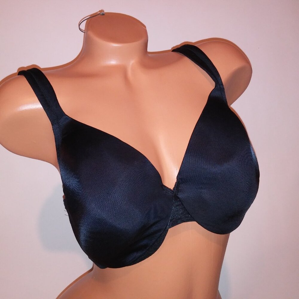 Cacique Bra 38c Lightly Lined Solid Black Underwi… - image 2